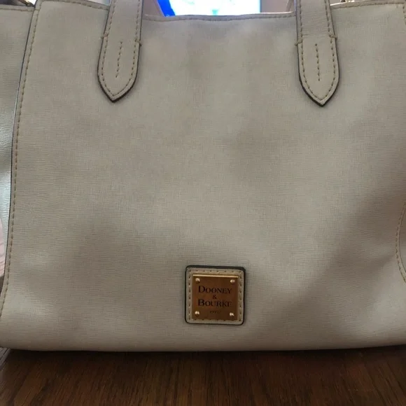 Dooney and Bourke Brielle in Bone Saffiano Leather, Great for a date night.